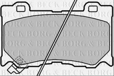 BORG & BECK bbp2363 -  Комплект тормозных колодок, дисковый тормоз